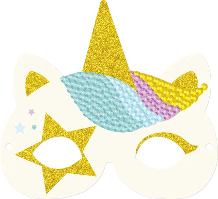 Auzou Zestaw do zdobienia "Cekinowe maski" 506182