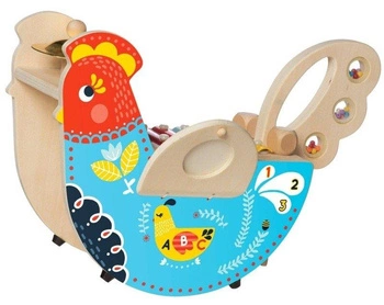 Zestaw muzyczny, Rozśpiewany kurczak, 216570-Manhattan Toy, zabawki muzyczne dla dzieci