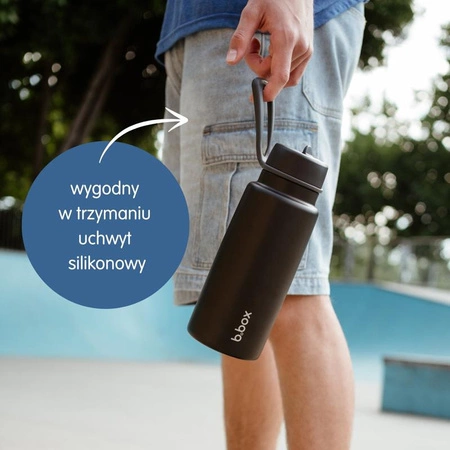 Butelka termiczna ze składanym ustnikiem – termos ze stali nierdzewnej 1l Oliveb.box
