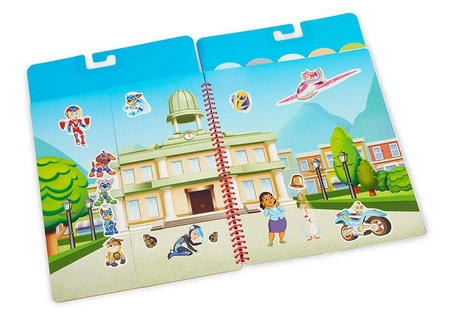 Naklejki wielorazowe Psi Patrol Restickable Stickers Flip-Flap Pad – Adventure Bay Melissa & Doug 33254