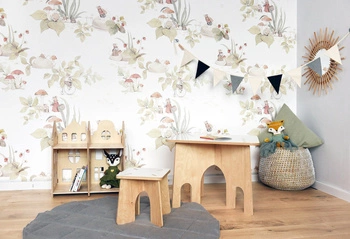 VINTAGE MOUSE - 'Leśne Myszki' Tapeta Malumi