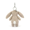 JellyCat - Breloczek Króliczek z Kwiecistymi Uszami Beżowy 17 cm