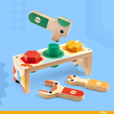 Drewniany stół warsztatowy BRICOLOU DJ06418