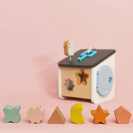 Drewniany sorter Domek dla ptaszków Sweet Cocoon 18 m +, Janod