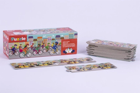 Puzzle do nauki dodawania Apli Kids - Autka 5+