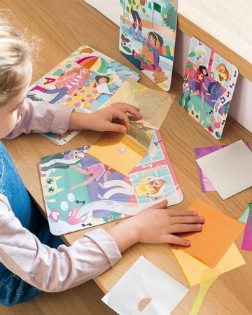 Zestaw artystyczny kalkomanii z folią Apli Kids - Moda