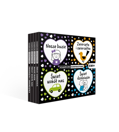 Pakiet książeczki kontrastowe 6m+