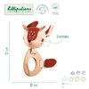 LILLIPUTIENS Grzechotka z drewnianym gryzakiem Sarenka Stella 3 m+ ECO