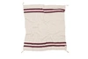 Lorena Canals Koc bawełniany Stripes Natural/Burgundy