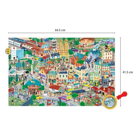 Puzzle obserwacyjne Apli Kids - Miasto 104 el.5+