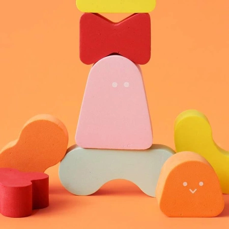 QUUT Klocki piankowe balansowe Blokki Coral Pink