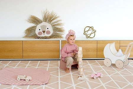 TODDLEKIND Mata do zabawy z bawełny organicznej w kształcie liścia Leaf Mat Sea Shell