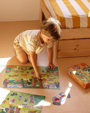 Puzzle z magicznymi okularami Apli Kids - Psy 4+