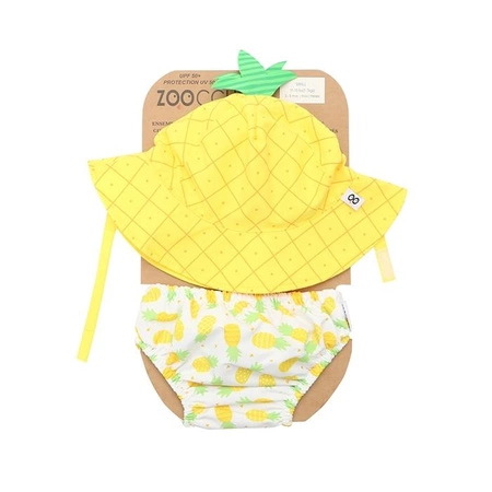Zoocchini Pieluszka Kąpielowa z Czapką Ananas L
