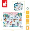 Puzzle w walizce Zabawa na śniegu 36 elementów 4+ Made in France, Janod