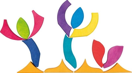 Klocki drewniane układanka mozaika Motyl Mariposa Goki 58352