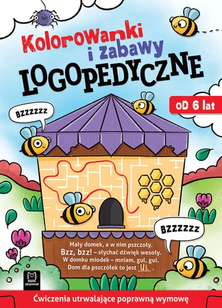 Kolorowanki i zabawy logopedyczne. Ćwiczenia utrwalające poprawną wymowę. Od 6 lat