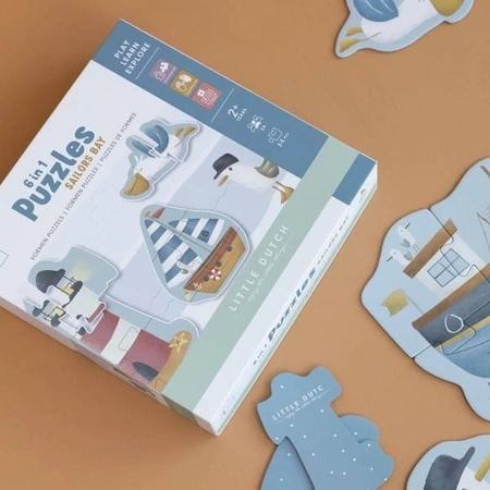 Little Dutch Puzzle 6 elementów Sailors Bay LD4761