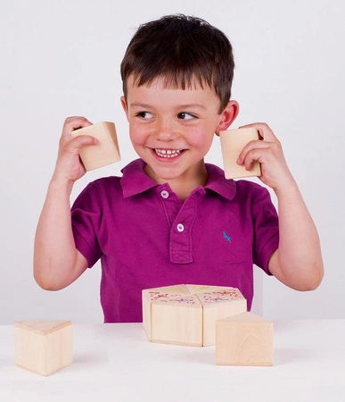 Memo drewniane, Rozpoznaj wagę, 56684-goki, zabawki edukacyjne