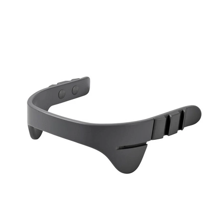 LEANDER - krzesełko do karmienia CLASSIC™, szare + barierka, tacka, poduszka Dusty Blue - ZESTAW