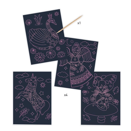 Wydrapywanka świecąca w ciemności ŁABĘDŹ DJ09715