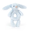 JellyCat - Króliczek Grzechotka Niebieski 18 cm