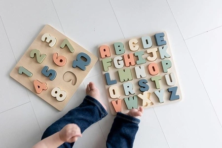Pearhead Drewniane Puzzle Alfabet