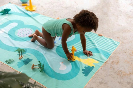 QUUT Dwustronny ręcznik plażowy PlayTowels L (180 x 100cm) Safari