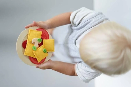 Filcowy zestaw makaronów i akcesoria do przyrządzania włoskiej pasty 3+, Janod