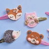 Janod Zestaw kreatywny do tworzenia biżuterii Brokatowe spinki do włosów Leśne zwierzątka 5+