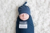 Lulujo Zestaw Kocyk + Czapka Navy