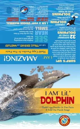 MADD CAPP, Puzzle konturowe I AM LIL' - Delfin 100 elem.