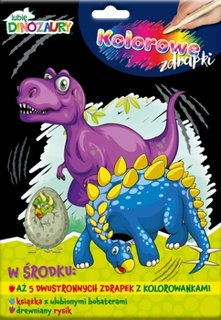 Lubię Dinozaury Kolorowe zdrapki