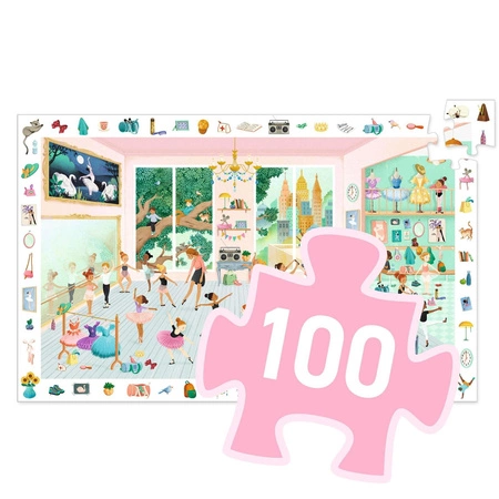 Puzzle obserwacja SZKOŁA BALETOWA 100 elem DJ07514