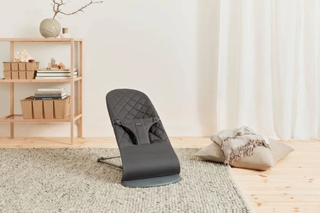 BABYBJORN - leżaczek BLISS - Antracytowy + zabawka do leżaczka BALANCE Googly Eyes