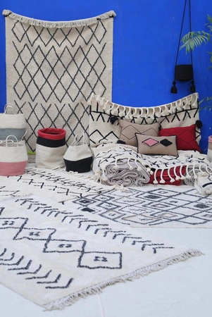 Lorena Canals Kosz dekoracyjny Bazaar Aubergine