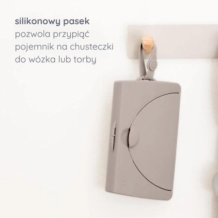 Ubbi Pojemnik na mokre chusteczki OnTheGo Taupe