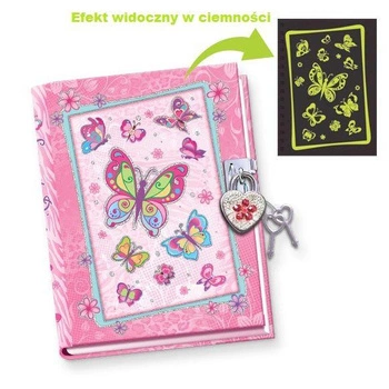 Pamiętnik świecący w ciemności Motyle