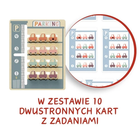 Parking Układanka logiczna dla dzieci 36 mies. + TOPBRIGHT
