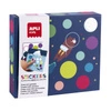 Zestaw z naklejkami Apli Kids - Lot na księżyc