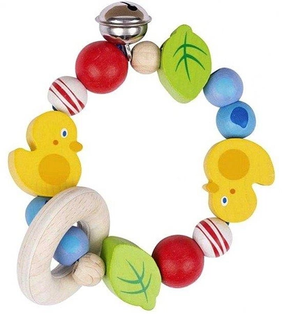 Wesołe kaczuszki - grzechotka dla dzieci, Heimess Soft Colors, zabawki dla niemowlaków
