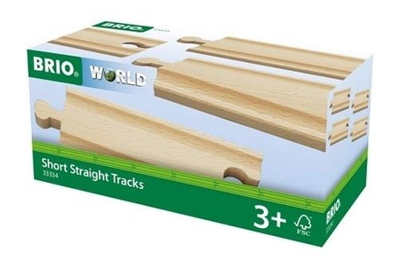 BRIO World Tory Krótkie Proste Zestaw 4szt