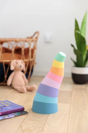 OPPI Kreatywny silikonowy zestaw konstrukcyjny Stak 8 elementów 12 m+