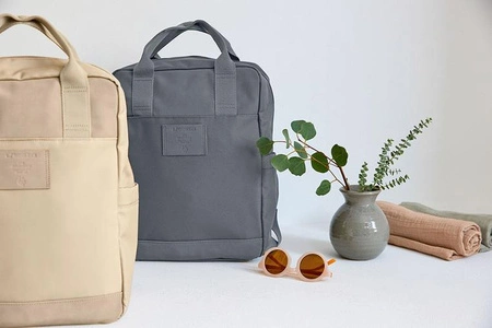 Lassig Green Label Plecak dla mam kwadratowy z akcesoriami Vividal Backpack dark olive