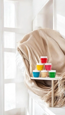 ChildGen, Naturalna ciastolina w słoiczkach - zestaw 6 kolorów