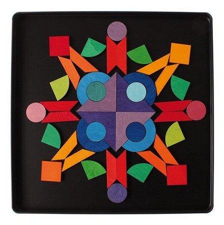 Układanka magnetyczna Kształty Geometryczne i Klejnoty, 6+, Grimm's