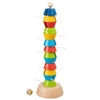 Gra zręcznościowa Upadająca kolorowa wieża drewniana 56752 Goki