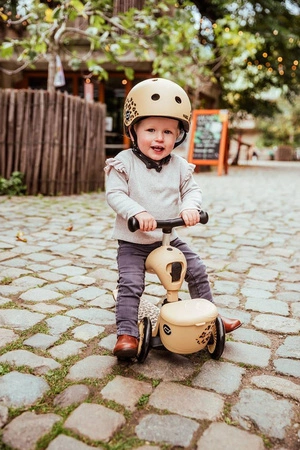 SCOOTANDRIDE Highwaykick 1 Lifestyle 2w1 Jeździk i hulajnoga z zamykanym schowkiem 1-5 lat Leopard