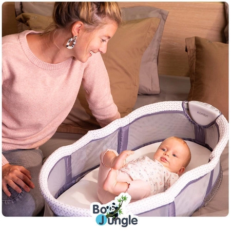 B-Łóżeczko / gondola z lampką i muzyką Grey