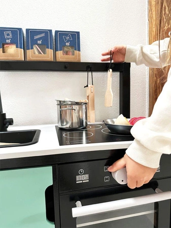 Drewniana kuchnia dla dzieci Black Industrial Small Foot 12433